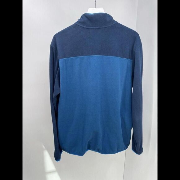 Eddie Bauer Mens Xl Blue Radiator Fleece 1/4 Snap Front Pullover Jacket - Picture 6 of 9